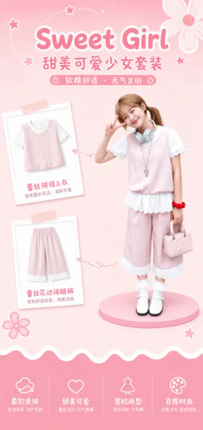 童趣服装创意详情图预览图