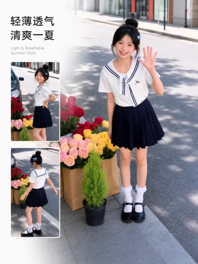 校园风服装创意主图预览图