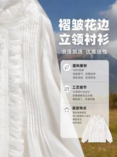 服装面料细节展示图预览图