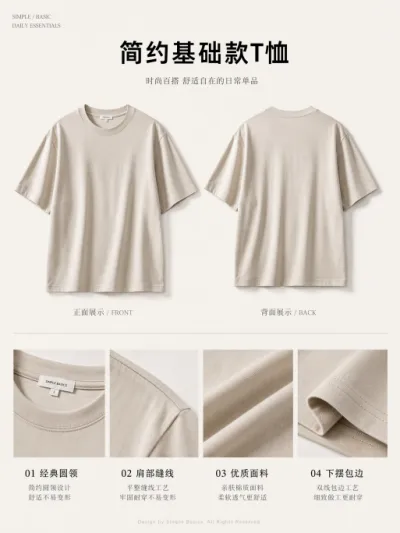 简约服装创意详情图预览图