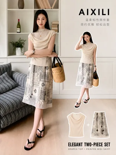 韩系温柔风服装主图预览图